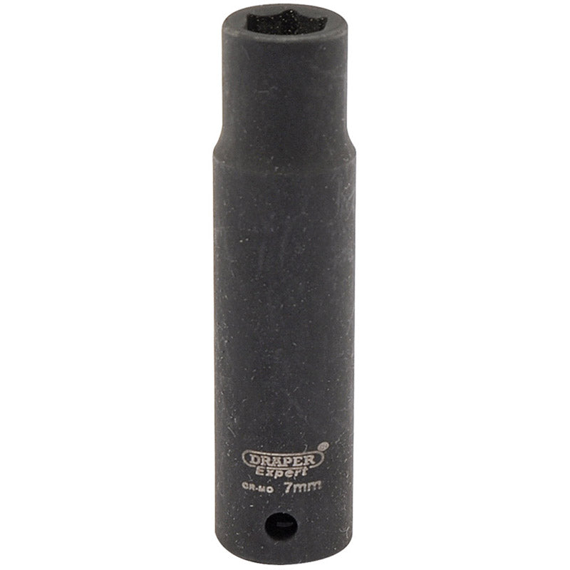Draper Expert HI-TORQ® ; 6 Point Deep Impact Socket, 1/4" Sq. Dr., 7mm DRA-05185