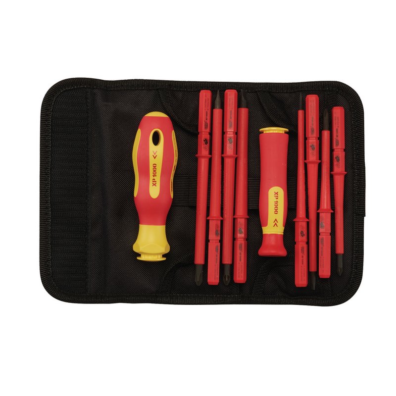 Draper XP1000 VDE Interchangeable Blade Screwdriver Set (10 Piece) DRA-05721