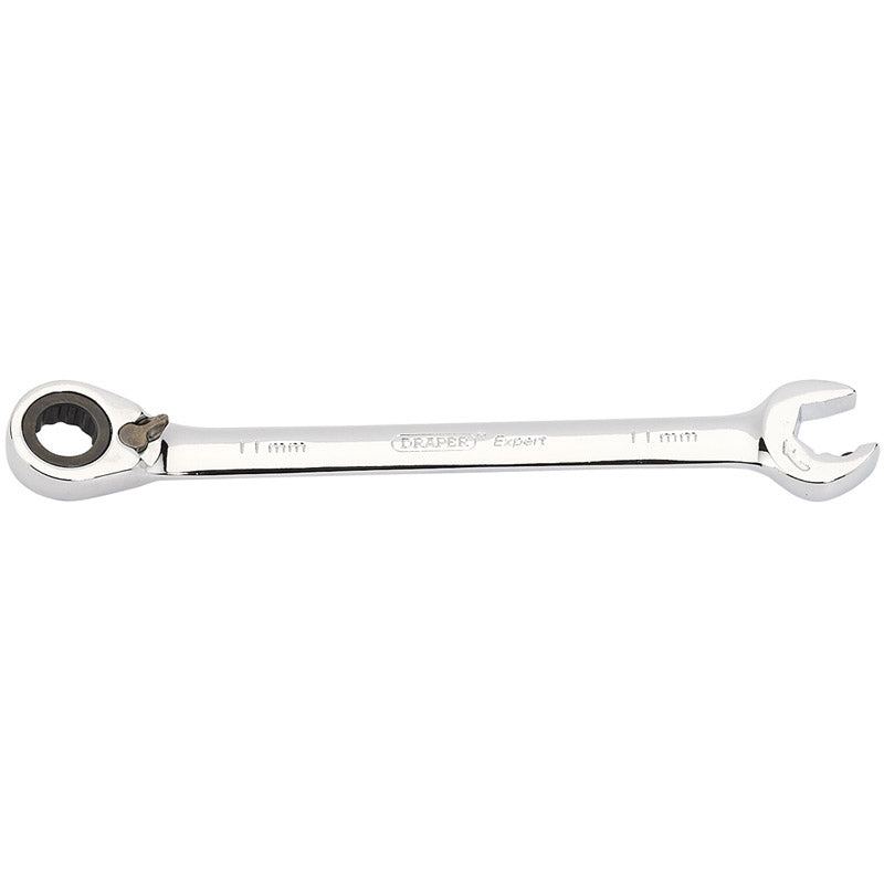 Draper Expert 11mm Draper Expert Hi-Torq® ; Metric Reversible Double Ratcheting Combination Spanner DRA-06842