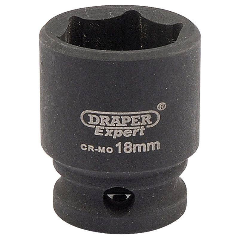 Draper Expert HI-TORQ® ; 6 Point Impact Socket, 3/8" Sq. Dr., 18mm DRA-06878