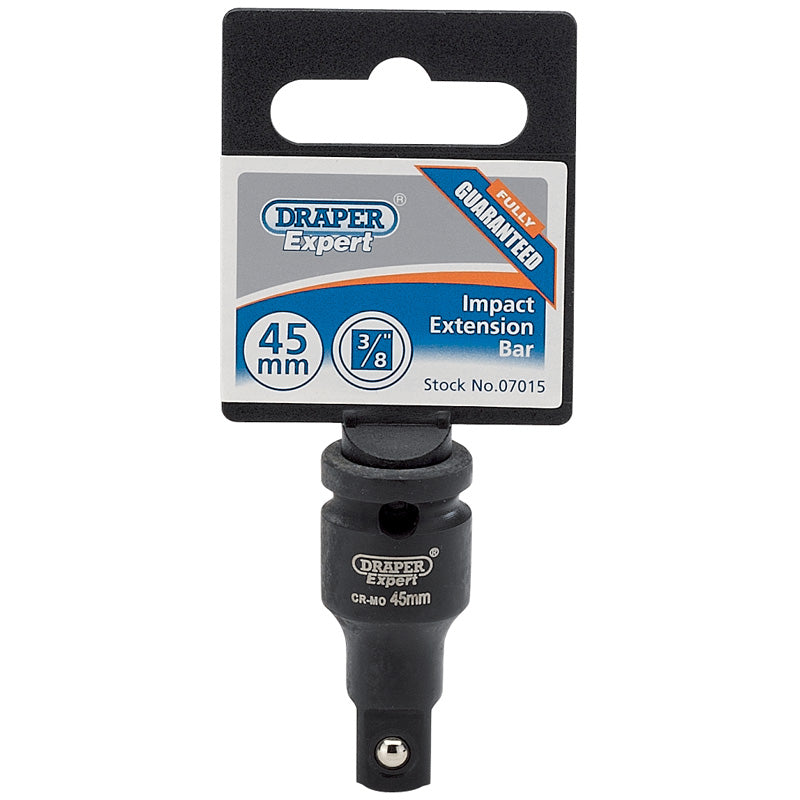Draper Expert Impact Extension Bar, 3/8" Sq. Dr., 45mm DRA-07015