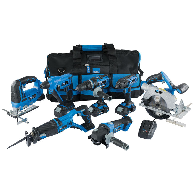 Draper Storm Force® ; 20V 7 Machine Cordless Kit (12 Piece) DRA-07025