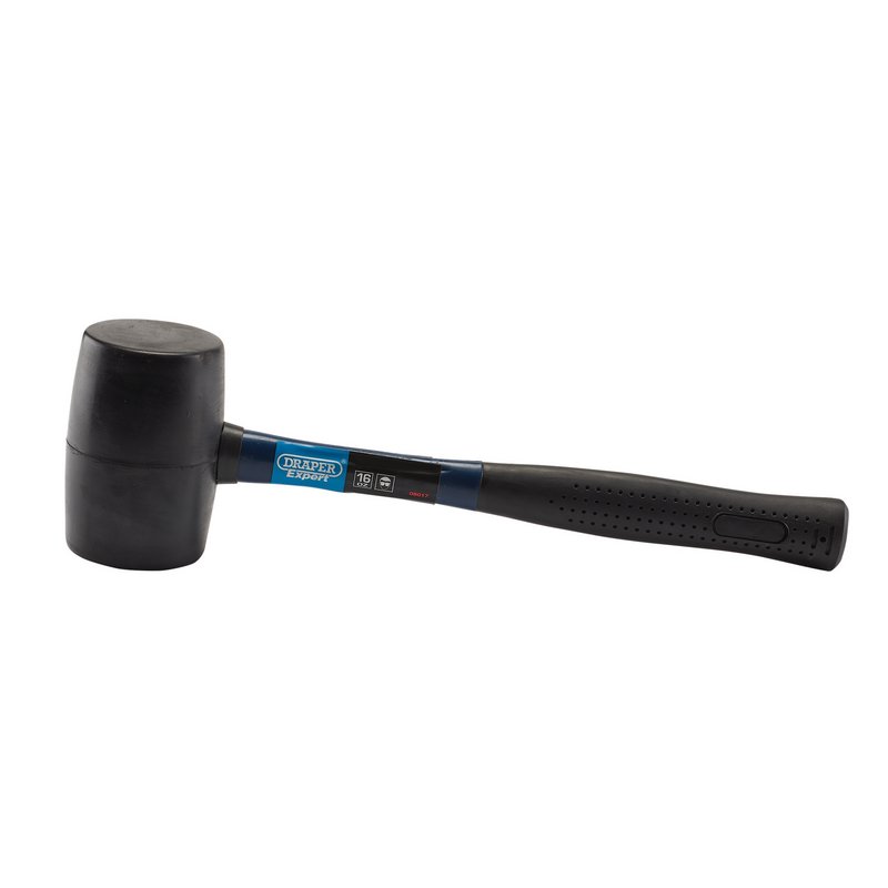 Draper Rubber Mallet with Fibreglass Shaft, 450g/16oz DRA-08017