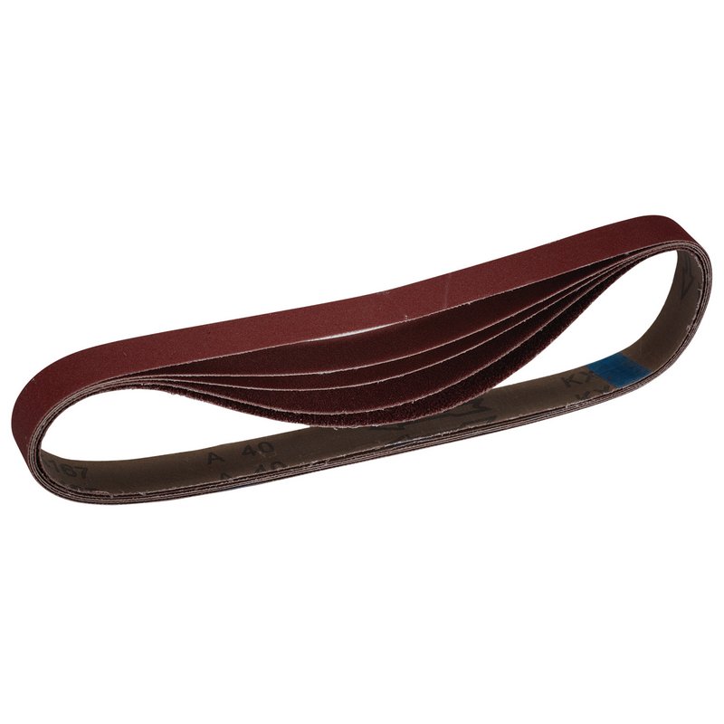 Draper Cloth Sanding Belt, 25 x 762mm, Assorted Grit (Pack of 5) DRA-08702