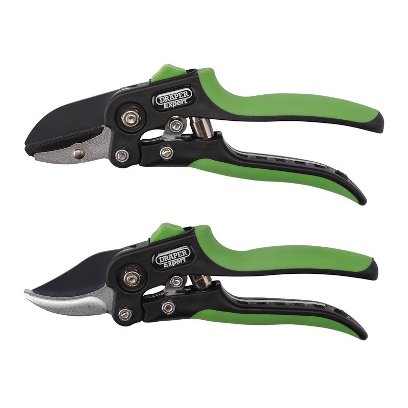 Draper Anvil and Bypass Secateurs Set, 200mm (2 Piece) DRA-08986