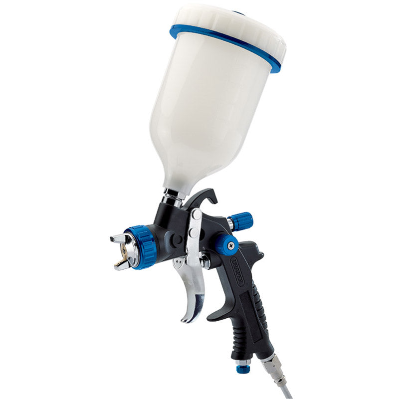 Draper HVLP Air Spray Gun with Composite Body and Gravity Fed Hopper, 600ml DRA-09707