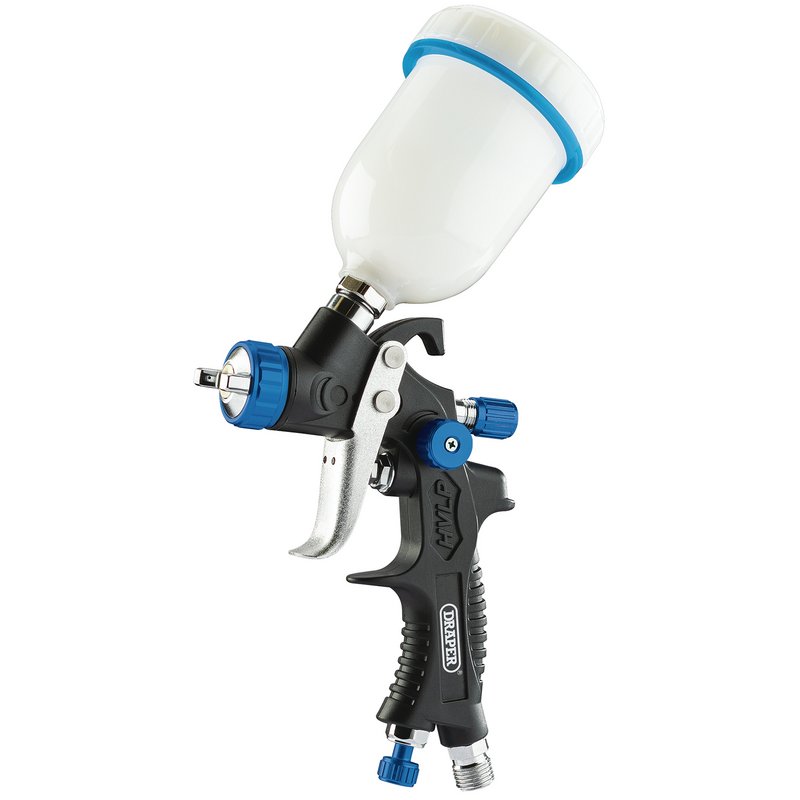 Draper Gravity Feed HVLP Composite Body Air Spray Gun, 100ml DRA-09709