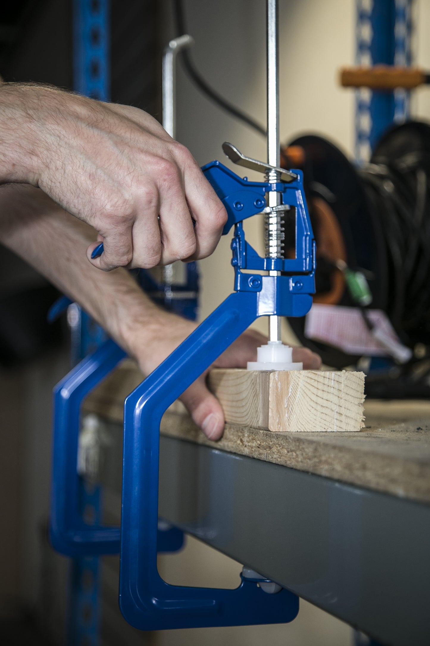 BlueSpot One Handed 150mm (6") Ratchet Clamp 10023