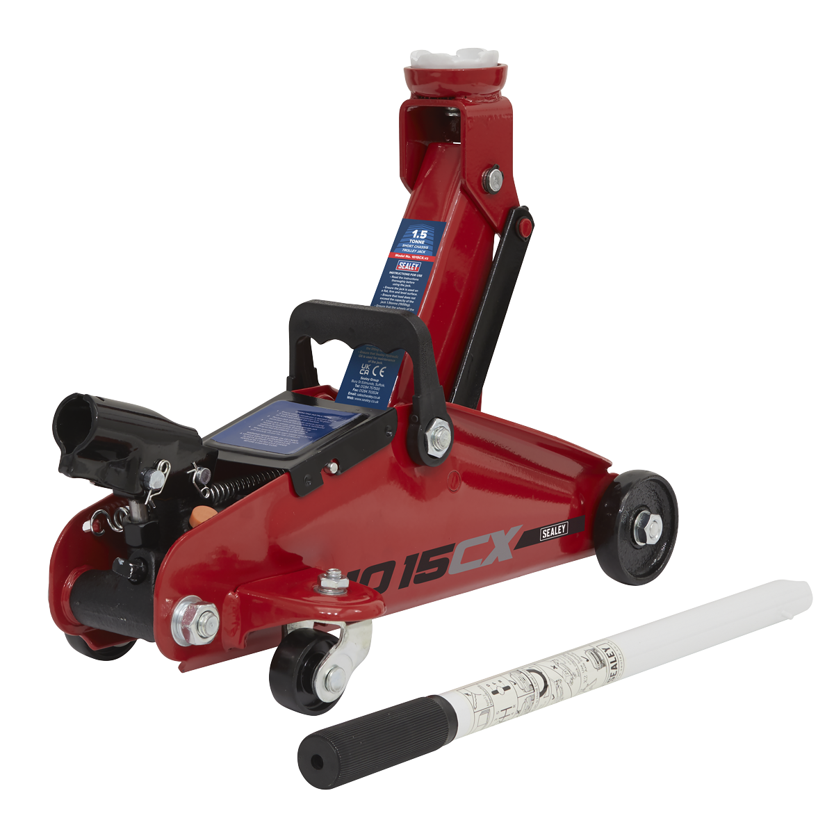 Sealey 1.5tonne Short Chassis Trolley Jack 1015CX