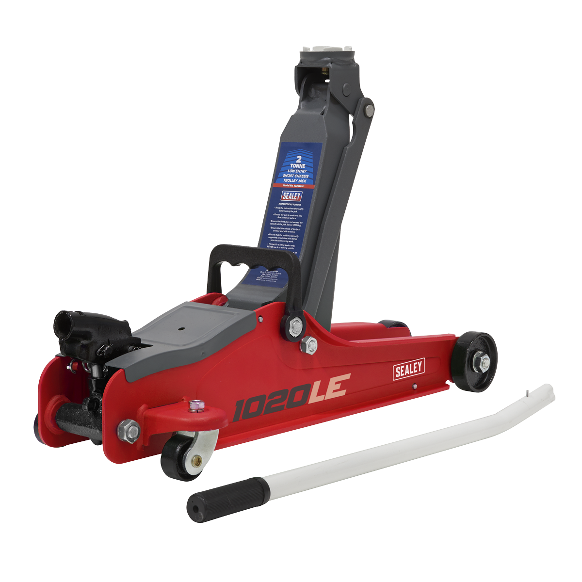 Sealey 2tonne Low Entry Short Chassis Trolley Jack 1020LE