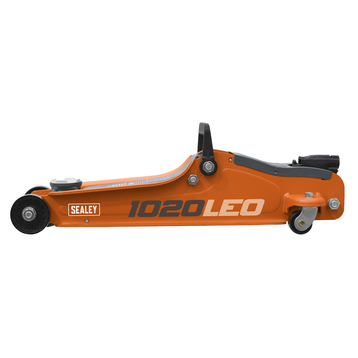 Sealey 2tonne Low Entry Short Chassis Trolley Jack - Orange 1020LEO
