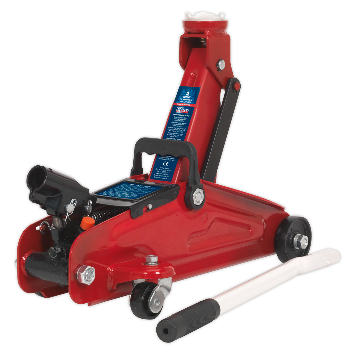 Sealey 2tonne Short Chassis Trolley Jack 1050CX