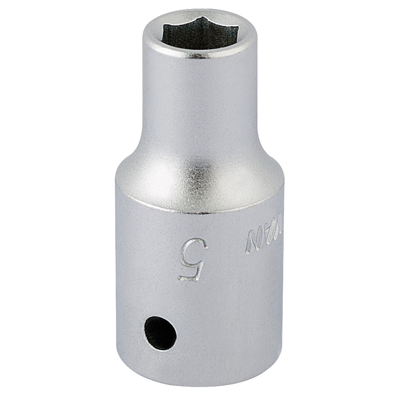 Elora Hexagon Socket, 1/4" Sq. Dr., 5mm DRA-11093