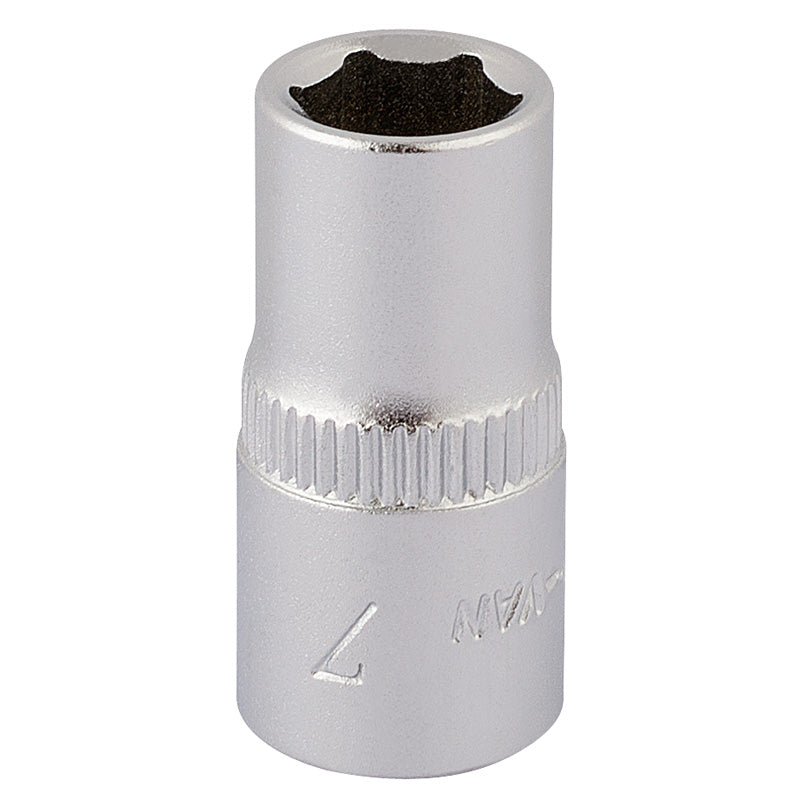 Elora Hexagon Socket, 1/4" Sq. Dr., 7mm DRA-11096