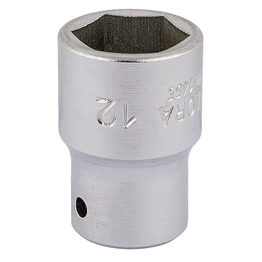 Elora Hexagon Socket, 1/4" Sq. Dr., 12mm DRA-11101
