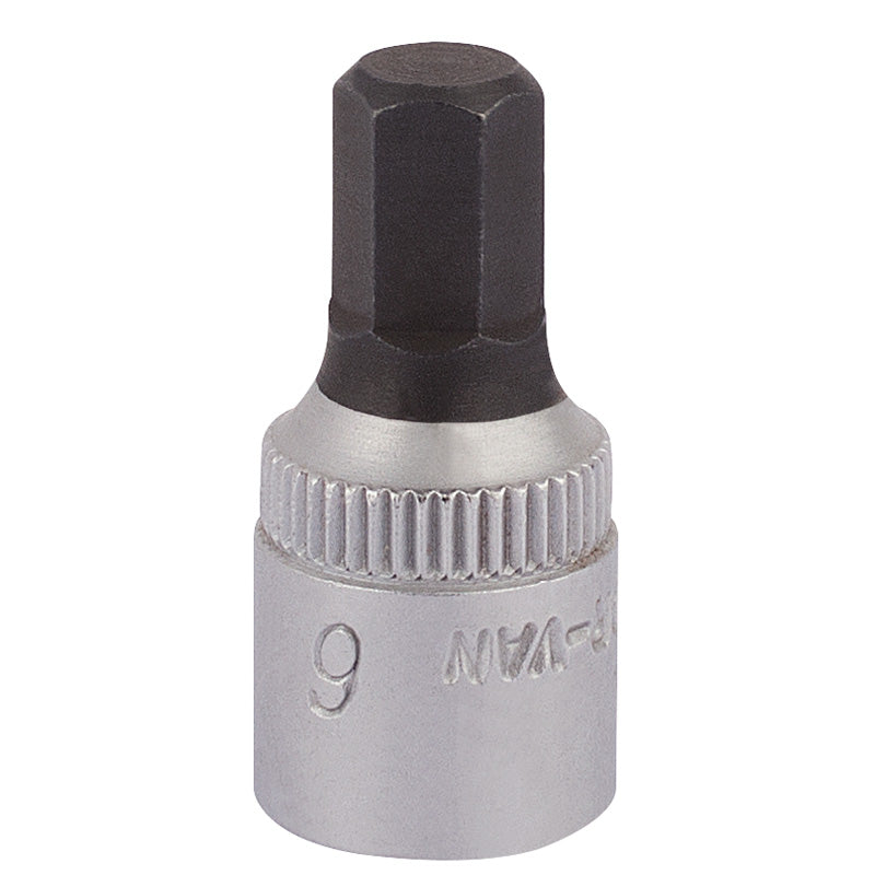 Elora Hexagon Screwdriver Socket, 1/4" Sq. Dr., 6mm DRA-11127