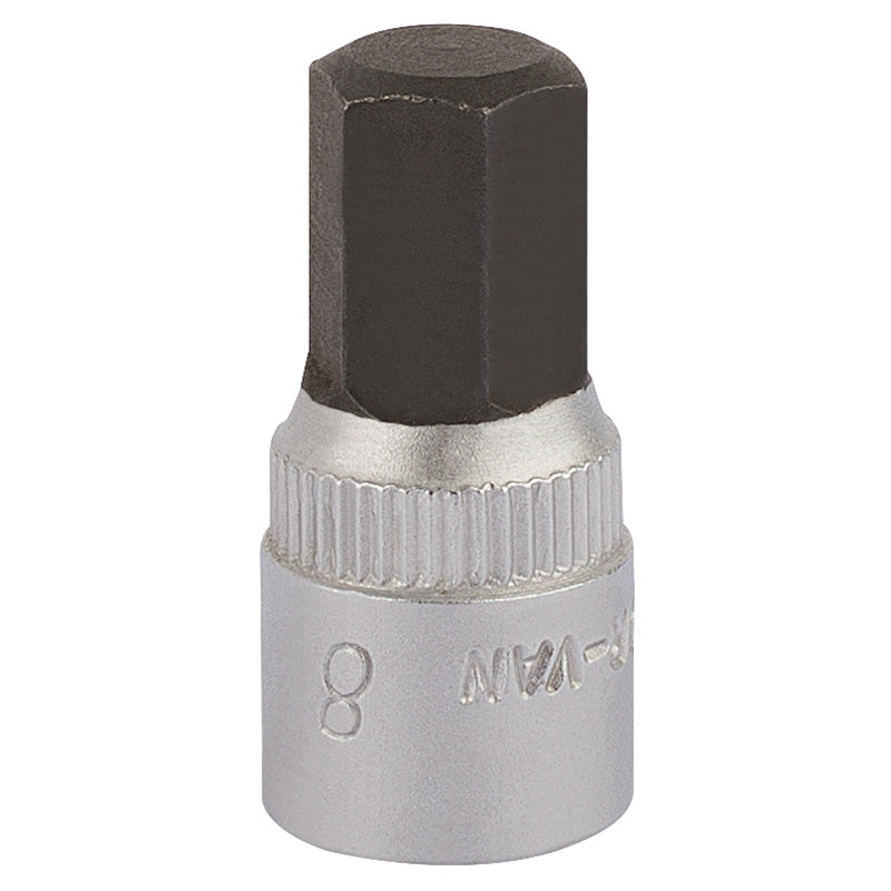Elora Hexagon Screwdriver Socket, 1/4" Sq. Dr., 8mm DRA-11128
