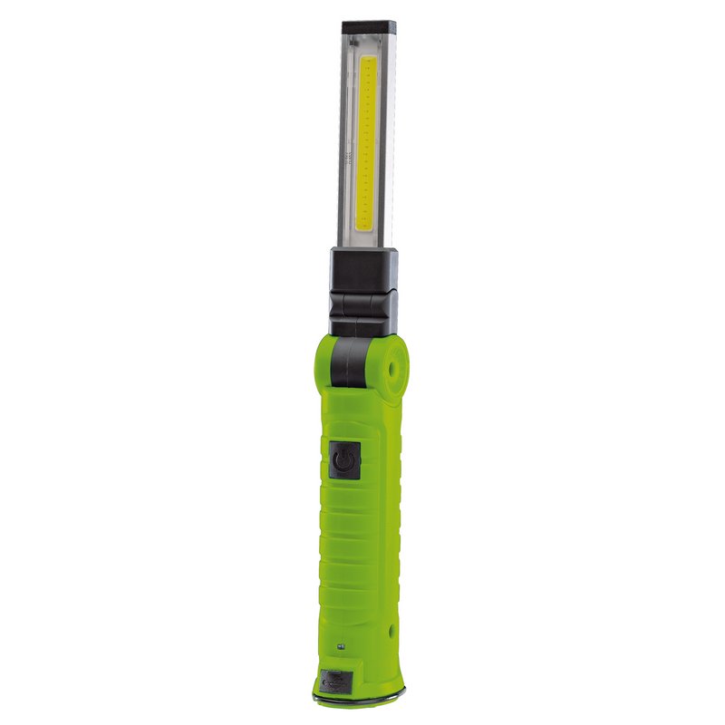 Draper COB/SMD LED Rechargeable Slimline Inspection Lamp, 3W, 240 Lumens, Green DRA-11772
