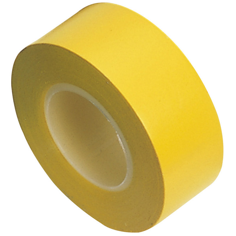 Draper Insulation Tape to BSEN60454/Type2, 10m x 19mm, Yellow (Pack of 8) DRA-11913
