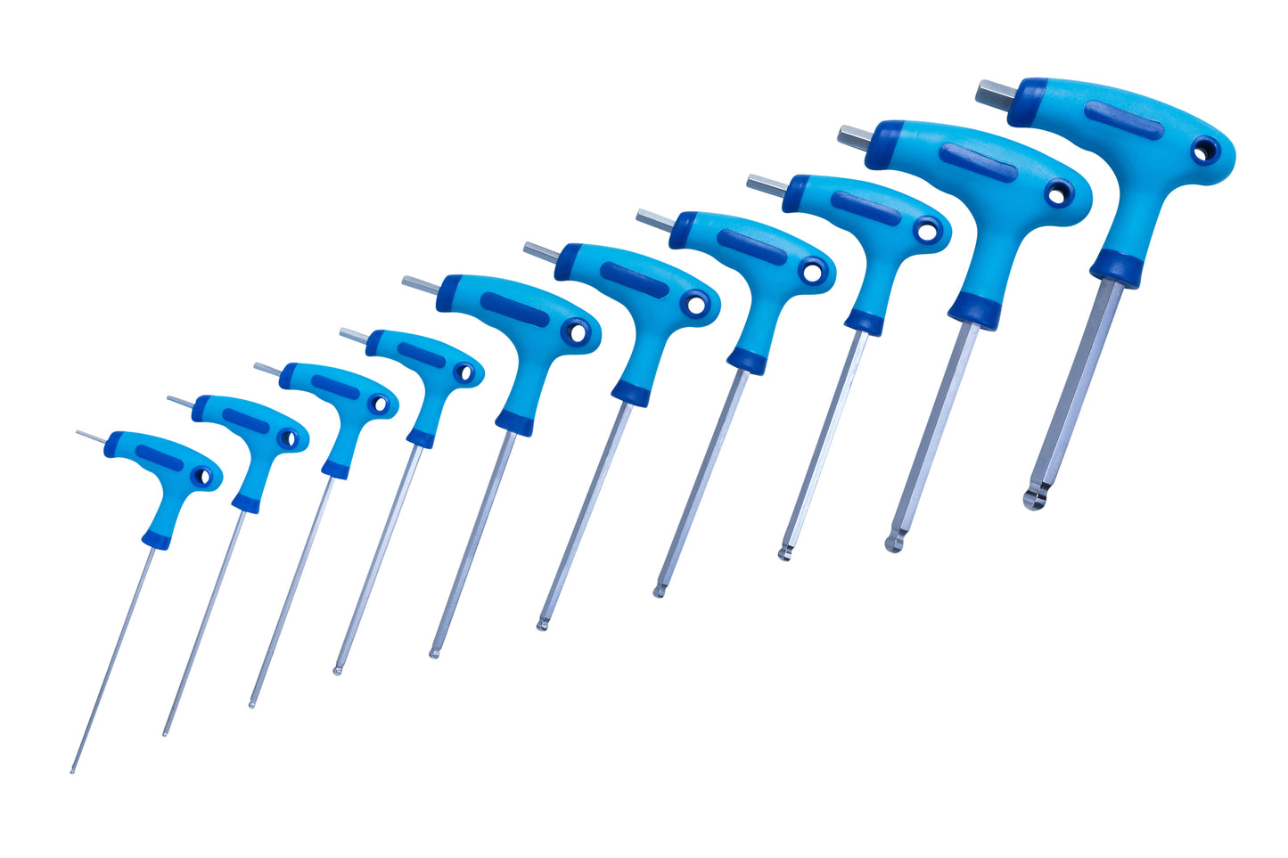 BlueSpot 10 PCE Metric T Handle Ball End Hex Key Set (2-10mm) 12186