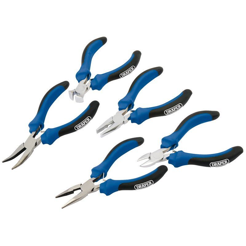 Draper Soft Grip Mini Pliers Set (5 Piece) DRA-12544