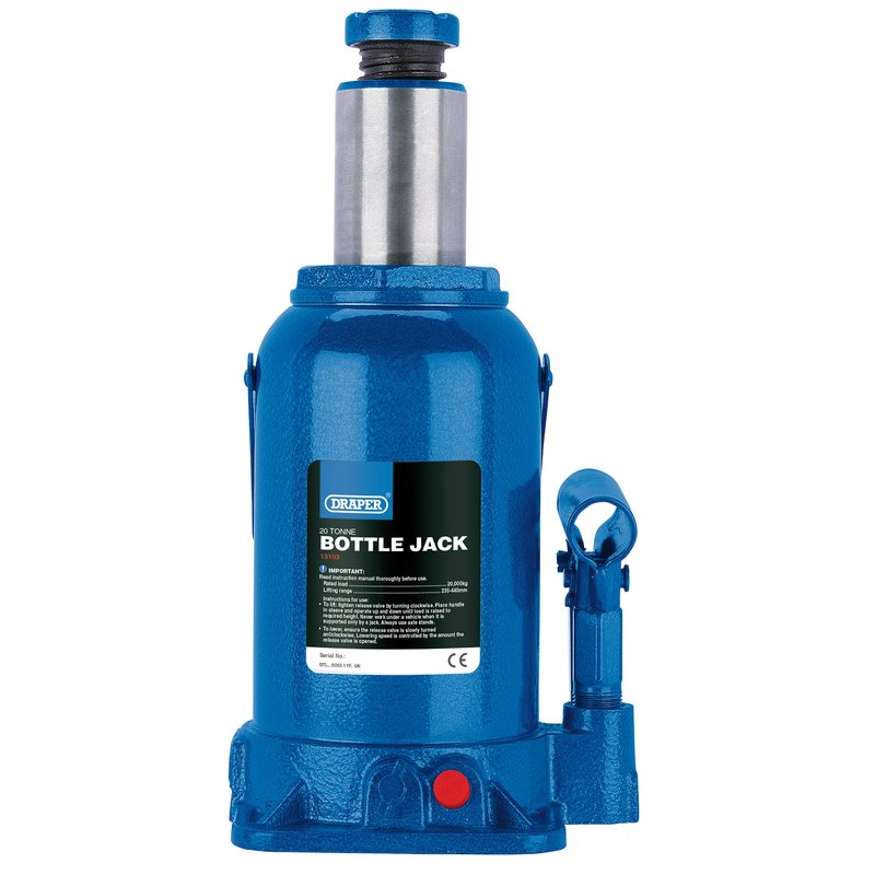 Draper Hydraulic Bottle Jack, 20 Tonne DRA-13103