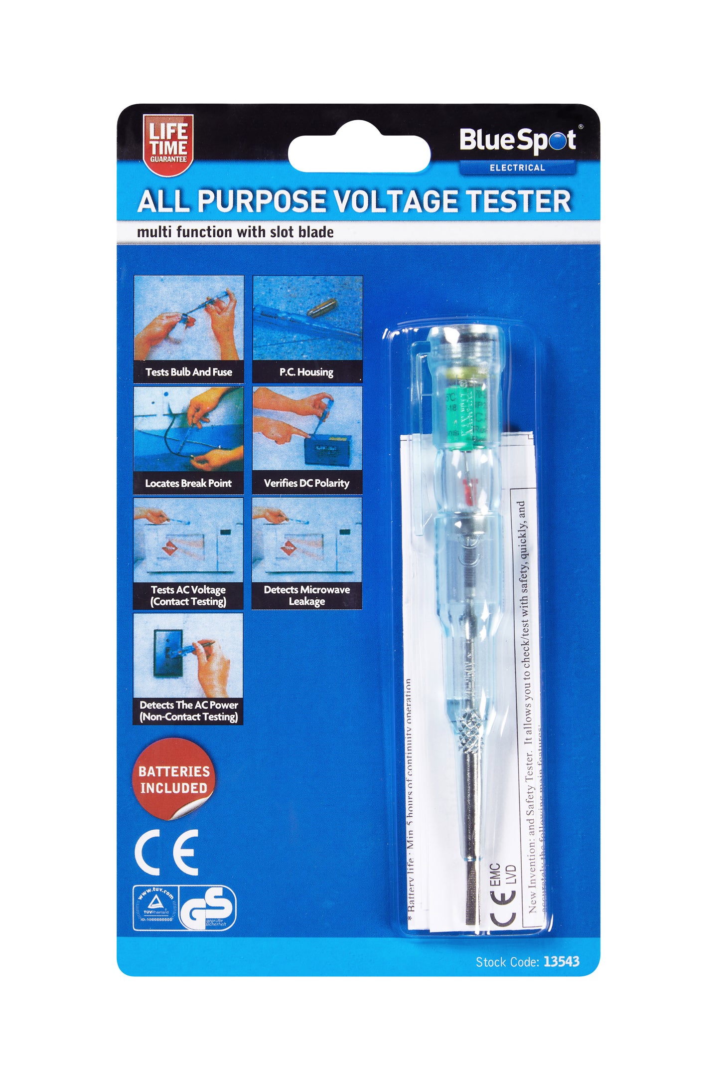 BlueSpot All Purpose Voltage Tester 13543