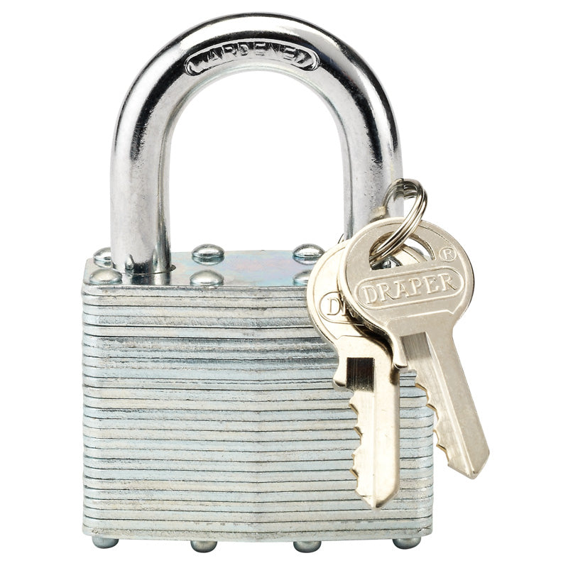 Draper Laminated Steel Padlock, 50 x 31mm DRA-14021