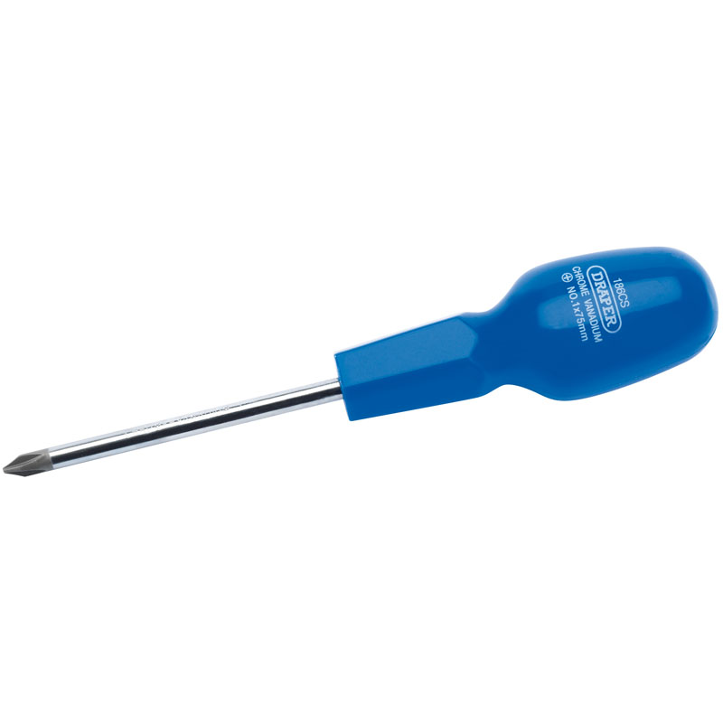 Draper Cross Slot Cabinet Pattern Screwdriver, No.1 x 75mm DRA-14083