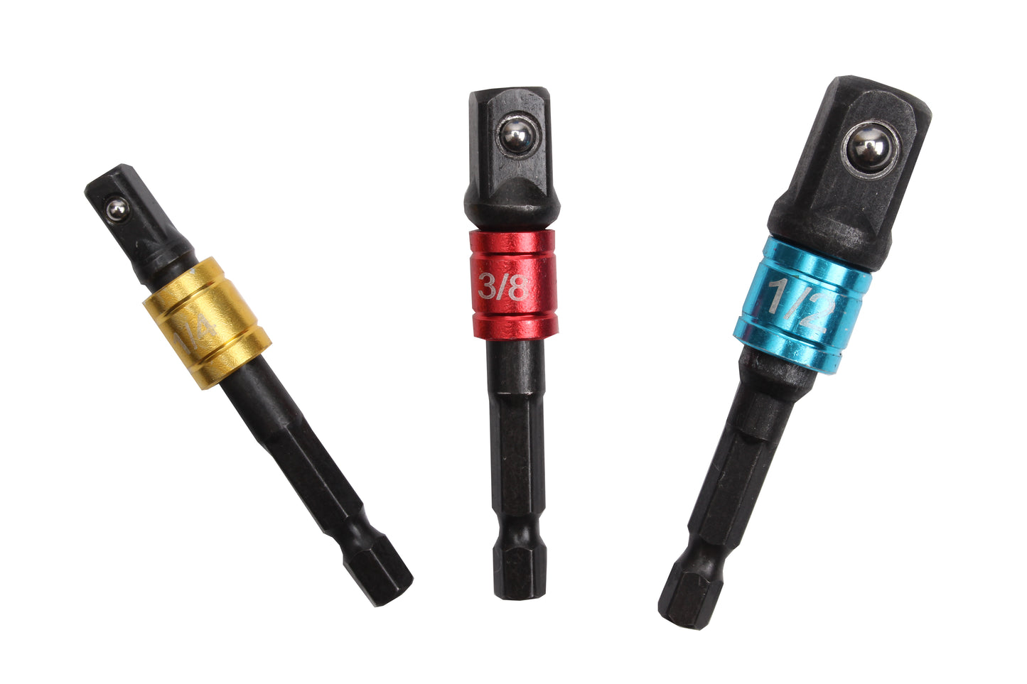 BlueSpot Colour Coded Impact Socket Adaptors (1/4"-3/8"-1/2") 14113
