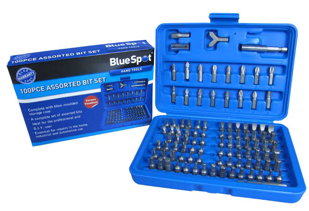 BlueSpot 100 PCE Security Screwdriver Bit Set 14153