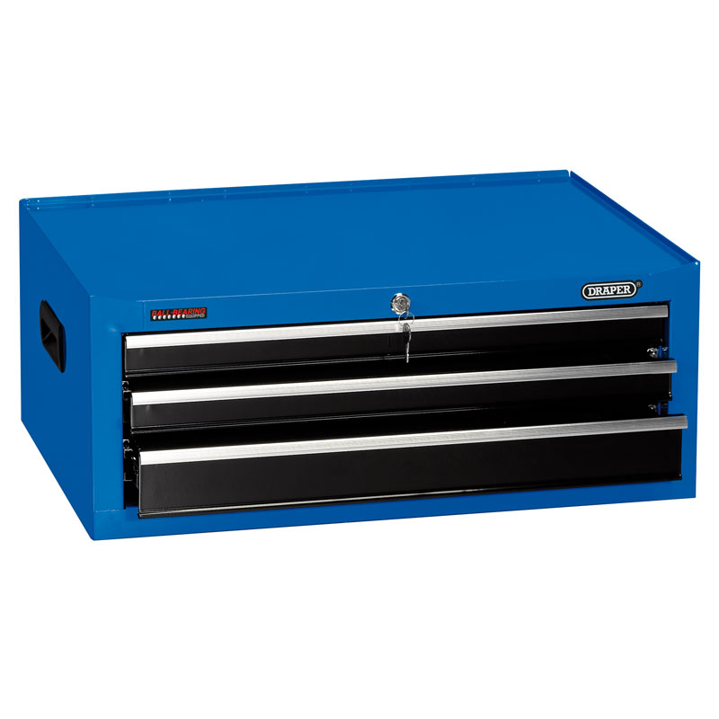 Draper Intermediate Tool Chest, 3 Drawer, 26", Blue DRA-14970