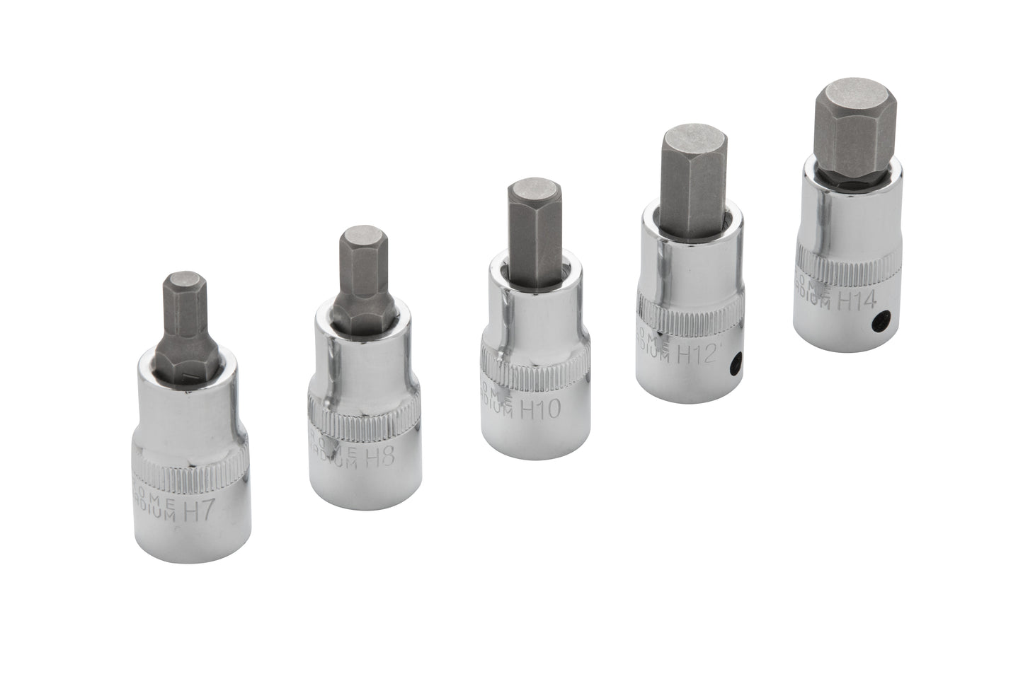 BlueSpot 5 PCE 1/2" Hex Bit Set (H7-H14) (EVA FOAM) 01507
