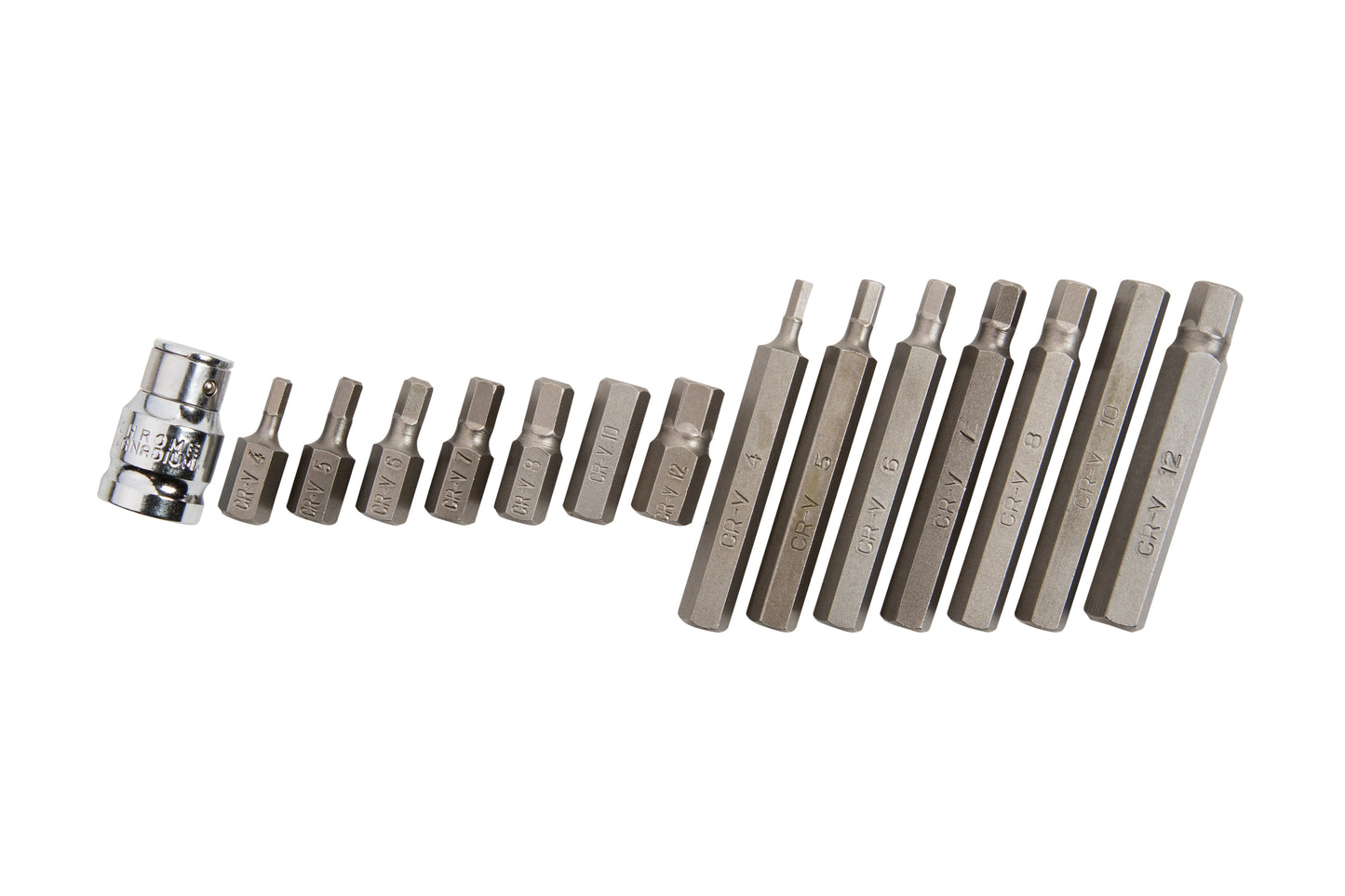 BlueSpot 15 PCE 1/2" Hex Bit Set (H4-H12) 01513