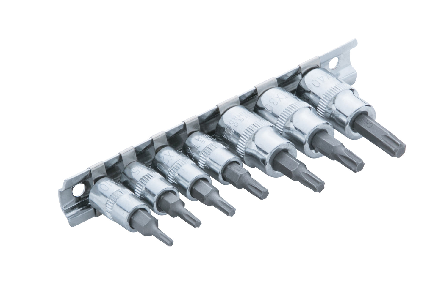 BlueSpot 7 PCE 1/4" (T10-T25) & 3/8" Torx Socket Set (T27-T40) 01518