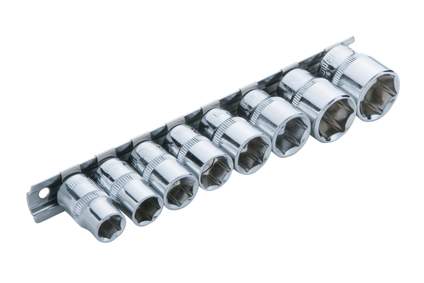 BlueSpot 8 PCE 3/8" Metric Socket Set (10-19mm) 01524