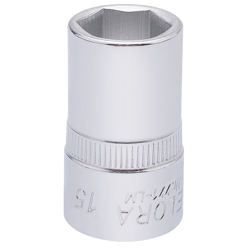 Elora Hexagon Socket, 1/2" Sq. Dr., 15mm DRA-15304