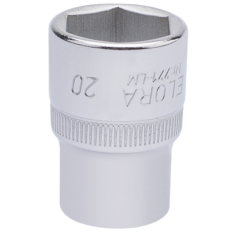 Elora Hexagon Socket, 1/2" Sq. Dr., 20mm DRA-15309