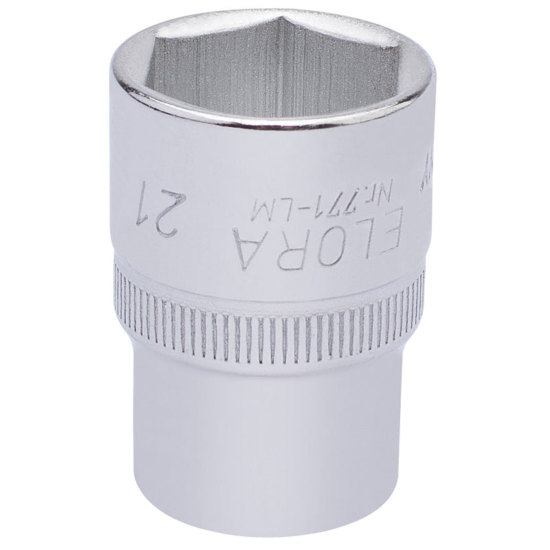 Elora Hexagon Socket, 1/2" Sq. Dr., 21mm DRA-15310