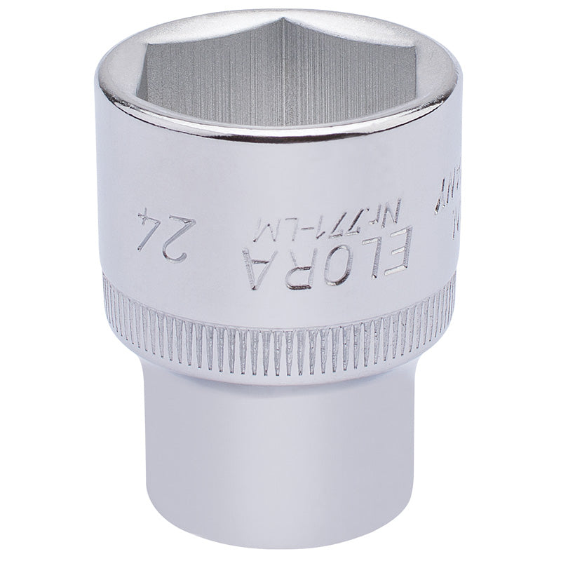 Elora Hexagon Socket, 1/2" Sq. Dr., 24mm DRA-15313
