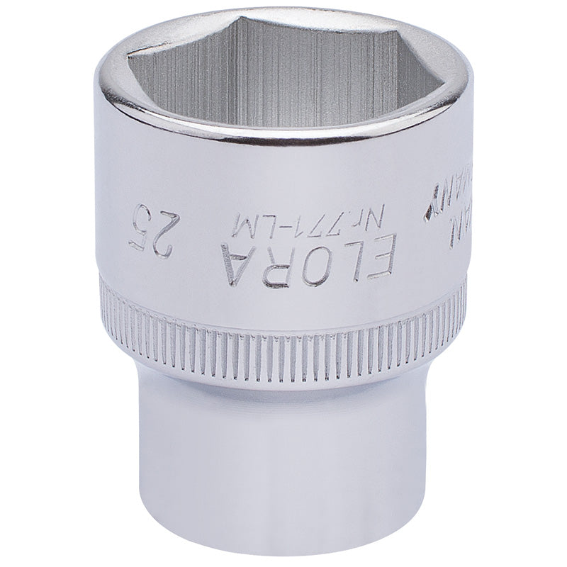 Elora Hexagon Socket, 1/2" Sq. Dr., 25mm DRA-15314