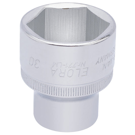 Elora Hexagon Socket, 1/2" Sq. Dr., 30mm DRA-15320