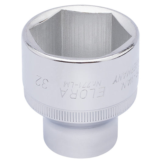 Elora Hexagon Socket, 1/2" Sq. Dr., 32mm DRA-15321