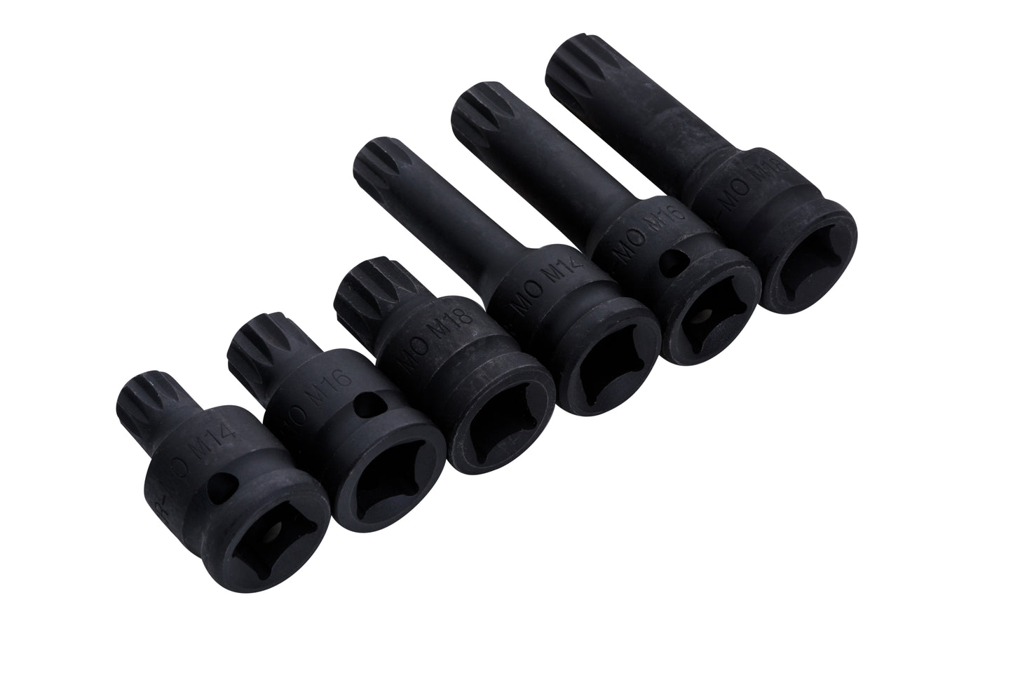 BlueSpot 6 PCE 1/2" Spline Sockets (M14-M18) 01532