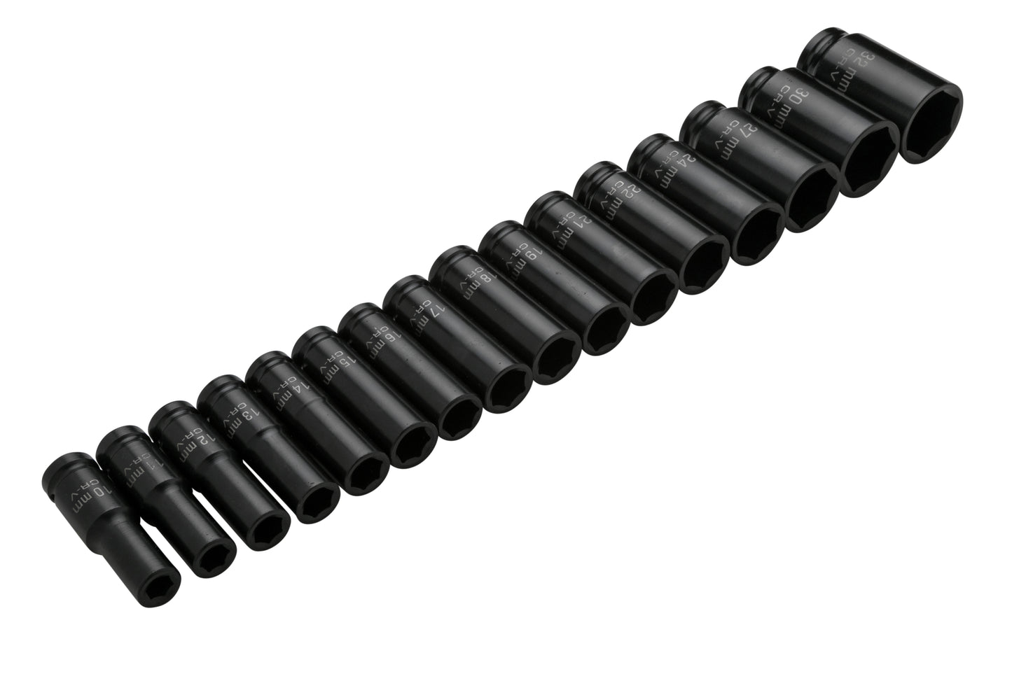 BlueSpot 16 PCE 1/2" Metric Deep Impact Sockets (10-32mm) 01550