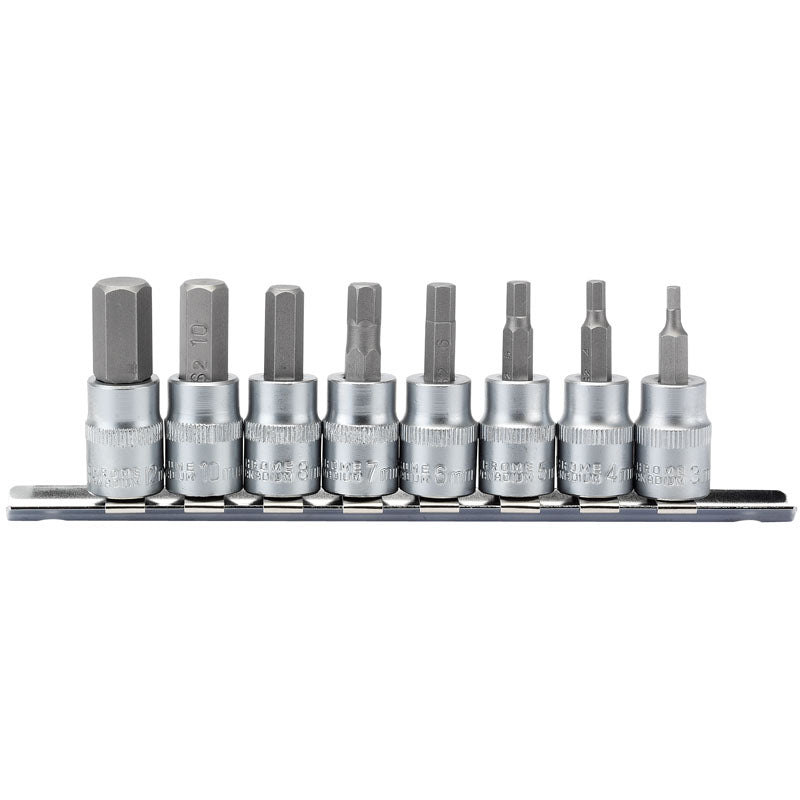 Draper Metric Hex. Socket Bit Set, 3/8" Sq. Dr., 48mm (8 Piece) DRA-16285