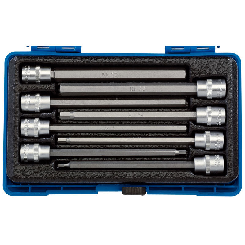 Draper Hexagonal Socket Bit Set, 3/8" Sq. Dr. (8 Piece) DRA-16287