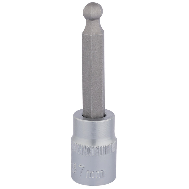Draper Ball End Hexagonal Socket Bits, 3/8" Sq. Dr., 7mm DRA-16290