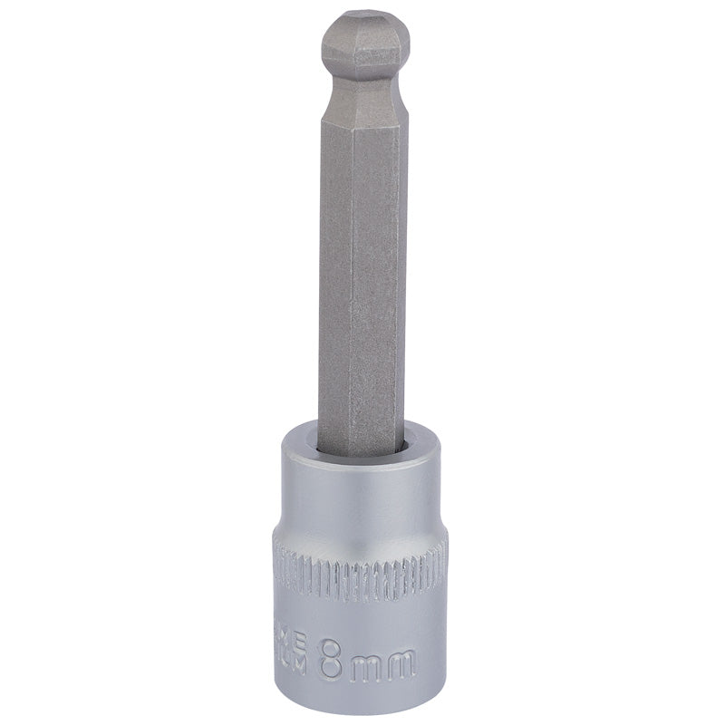 Draper Ball End Hexagonal Socket Bits, 3/8" Sq. Dr., 8mm DRA-16291