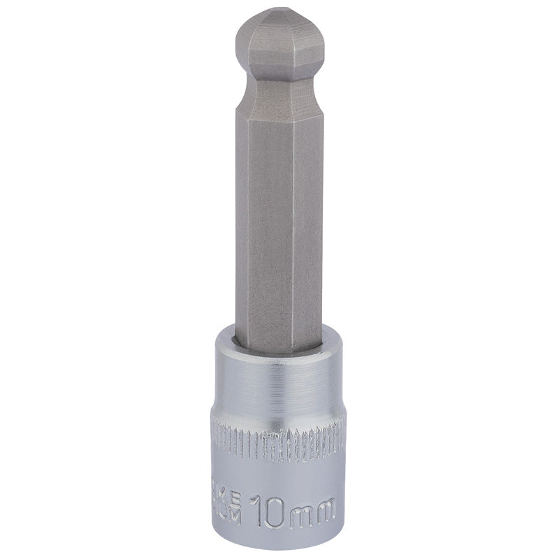 Draper Ball End Hexagonal Socket Bits, 3/8" Sq. Dr., 10mm DRA-16293